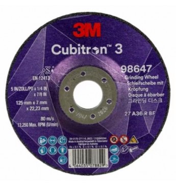 Šlifavimo diskas 125x7mm, Cubitron™ 3  
