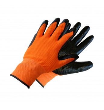 Nitrile coated gloves size 10, 12 pairs