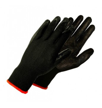 Knitted Nylon Gloves, Nitrile Coated, size 10