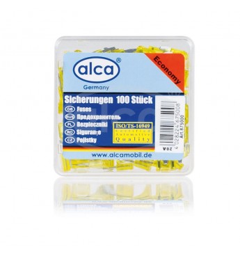 Saugiklis MINI 20A 100vnt dėžutė ALCA  