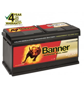 Battery Banner 92 Ah Running Bull