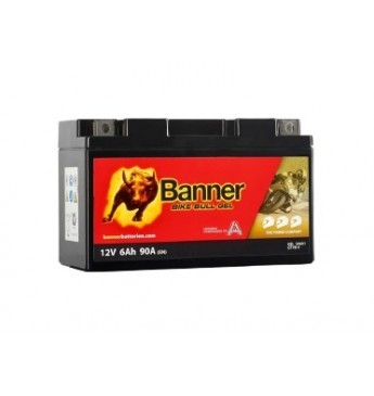 Banner 6Ah Bike Bull GEL 12V 90A akumuliatorius 150x65x92mm  