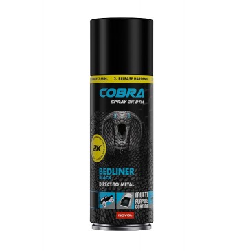 COBRA 2K DTM SPRAY juoda 400ml  