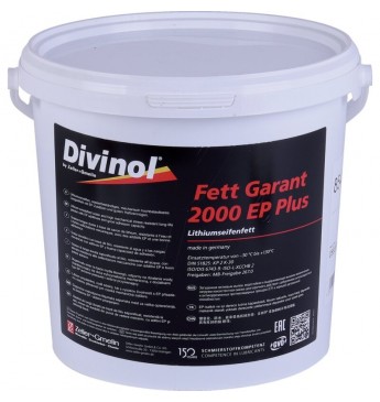Fett Garant DIVINOL 2000 EP Plus 5KG, Ličio tepalas  