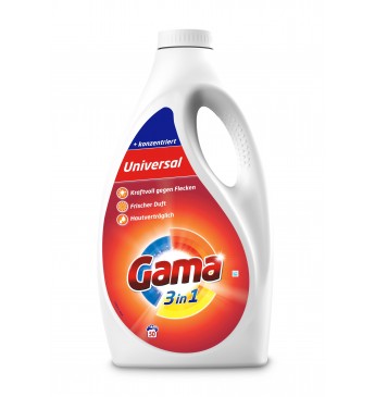 GAMA Universalus skystas skalbiklis 2.5l / 50 skalbimų  