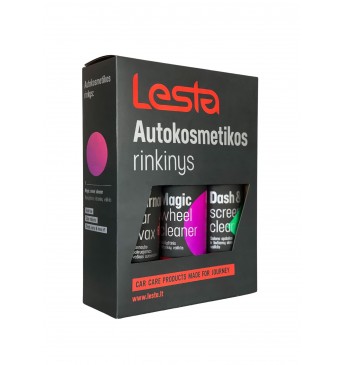 Lesta Kit: Wheel Cleaner +  Dash&Tech Cleaner + Carnauba Wax