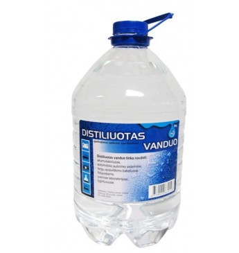 Distiliuotas vanduo 5 l 1x3  