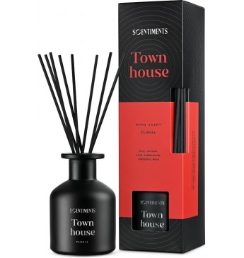 SCENTIMENTS Namų kvapas lazdelėmis Town House, 125 ml  