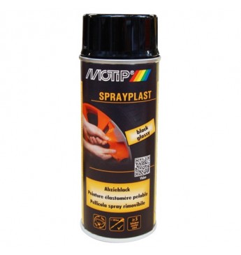 Nulupami dažai juodi blizgūs MOTIP SPRAYPLAST 400 ml  