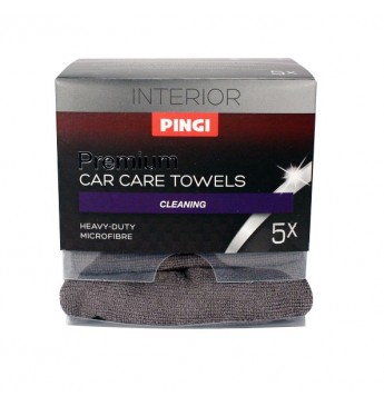 PINGI premium automobilio vidaus šluostės 5 vnt 30x30cm  