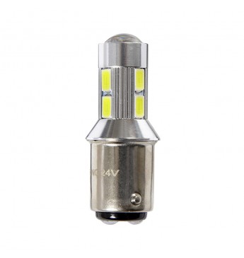 LED lemputė RING 24V 2W BA15d R5W 6000K 400 liumenų RING  