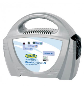Akumuliatoriaus įkroviklis RING 12V/6A/70Ah plastikinis  