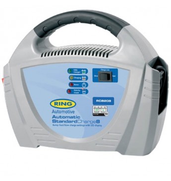 Akumuliatoriaus įkroviklis RING 12V/8A/120Ah plastikinis  