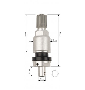 Ventilis TPMS-alu sidab.,Autel  