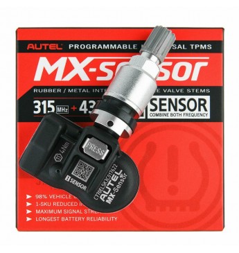 TPMS daviklis Autel MX-Sensor ALU 315/434 MHz alu silver  