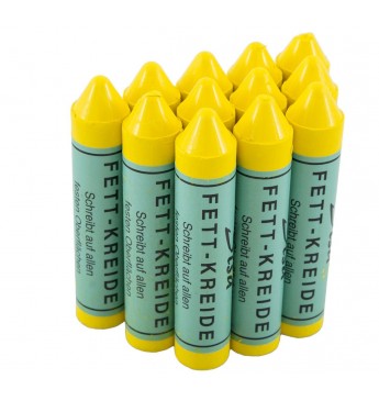 Marking chalk SISA , yelllow , 12pcs