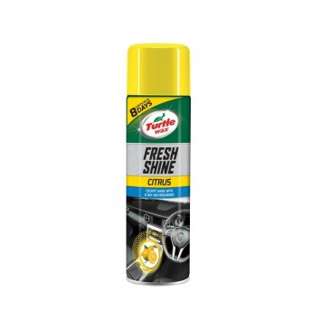 Prietaisų skydelio blizgiklis su oro gaivikliu CITRINOS kvapo | Turtle Wax® 500ml.  